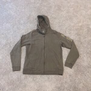 Arc’teryx Men’s Word On End Full Zip Hoodie Dark Moss Green Size Large Jacket